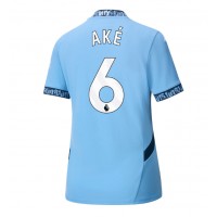 Camiseta Manchester City Nathan Ake #6 Primera Equipación para mujer 2024-25 manga corta